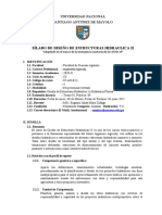 Silabo Del Curso de Estructuras Hidraulicas II - 2020-II