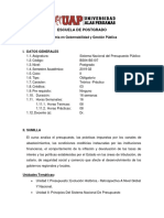 Silabo II Sistema Nacional de Presupuesto Público