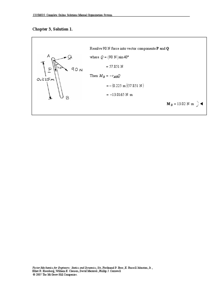 Chapter 3, Solution 1 | PDF