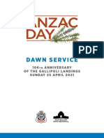 Australian War Memorial - Anzac Day Dawn Service 2021