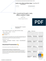 Ch3: A Word and Its Parts: Roots, Af Xes and Their Shape: Download Presentation