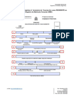 Instrucciones para completar el formulario de inscripción como residente en el RMC