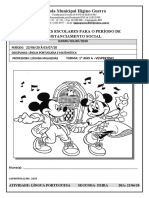 Escola Municipal Higino Guerra Apostila Dia 22 A 03 de Julho Elizangela