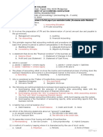 Acctg 1a Bsba Final Exam