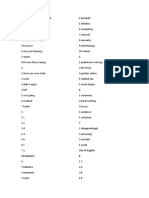 Answer Key Cumulative Test Pre-Intermediate 1-6 A