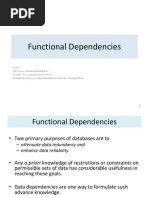 Functional Dependencies: Cleveland State University CIS 611 - Relational Databases Prepared by Victor Matos