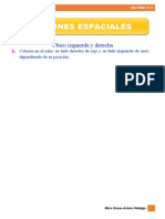 Ficha 1 - Nociones Espaciales - Matematica