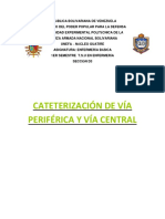 Cateterizacion de Vía Periférica y Vía Central