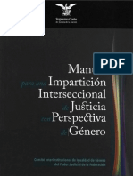 Manual para Una Impartición Interseccional de Justicia Con Perspectiva de Género