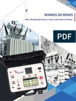 Winres-20 Series: 20A Winding Resistance Tester With Built-In Printer