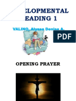 Developmental Reading 1: VALINO, Alyssa Denise A