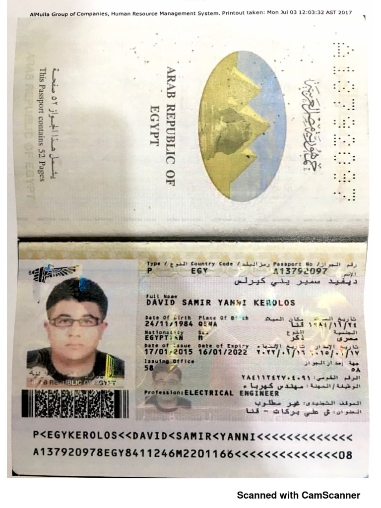 David Passport PDF