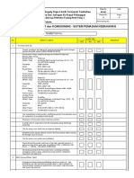 Check List Test Dan Komisioning - Sistem Pemadam Kebakaran: Equipment Name/Tag No.