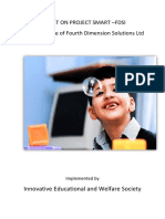 Report On Project Smart - Fdsi A CSR Initiative of Fourth Dimension Solutions LTD