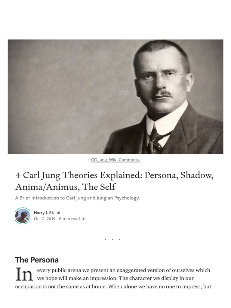 Carl Jung PDF Shadow (Psychology) Psychoanalysis