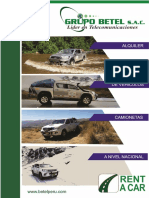 Brochure Rent A Car - GRUPO BETEL