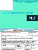 Lecture 18 19 20 21 Basic Programming Concept