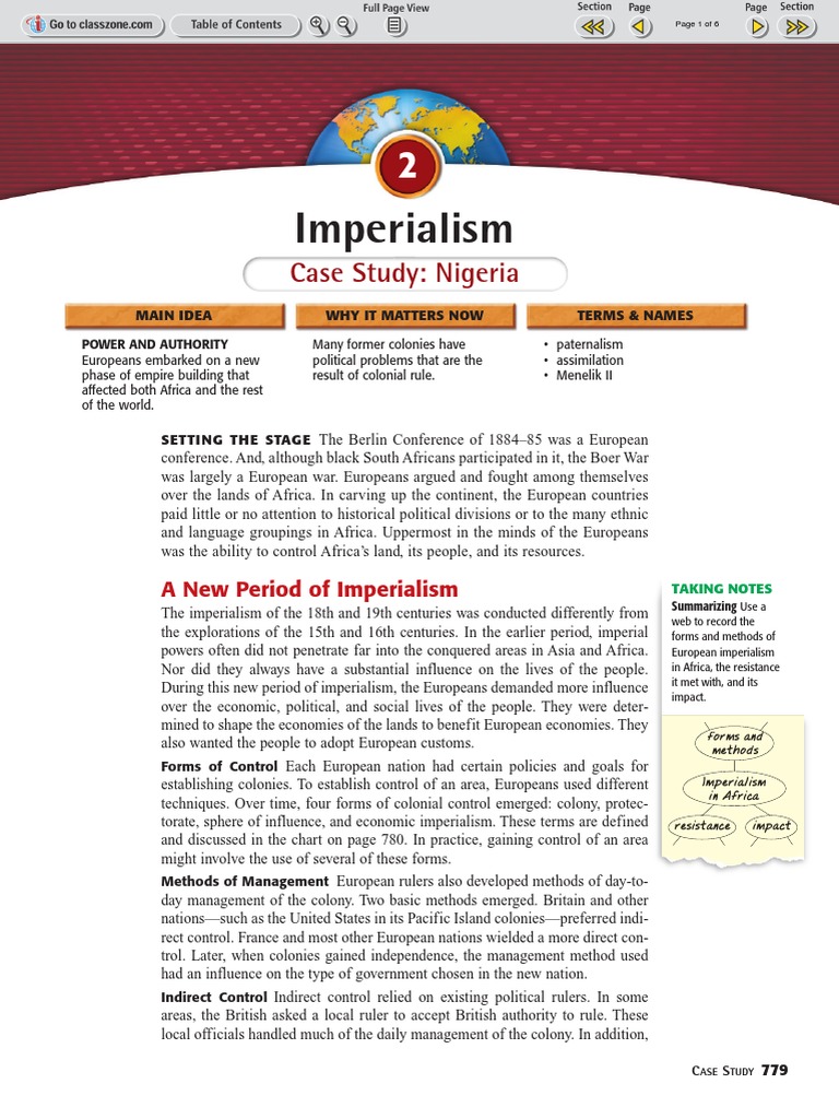 imperialism case study nigeria pdf