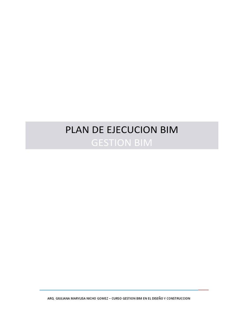 Plan de Ejecución BIM para Proyectos | PDF | Arte