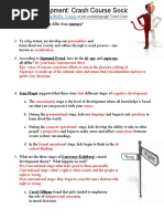 Social Development: Crash Course Sociology #13: Suggested That There Were