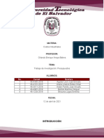 Tarea de Investigación Presupuestos - Grupo No1