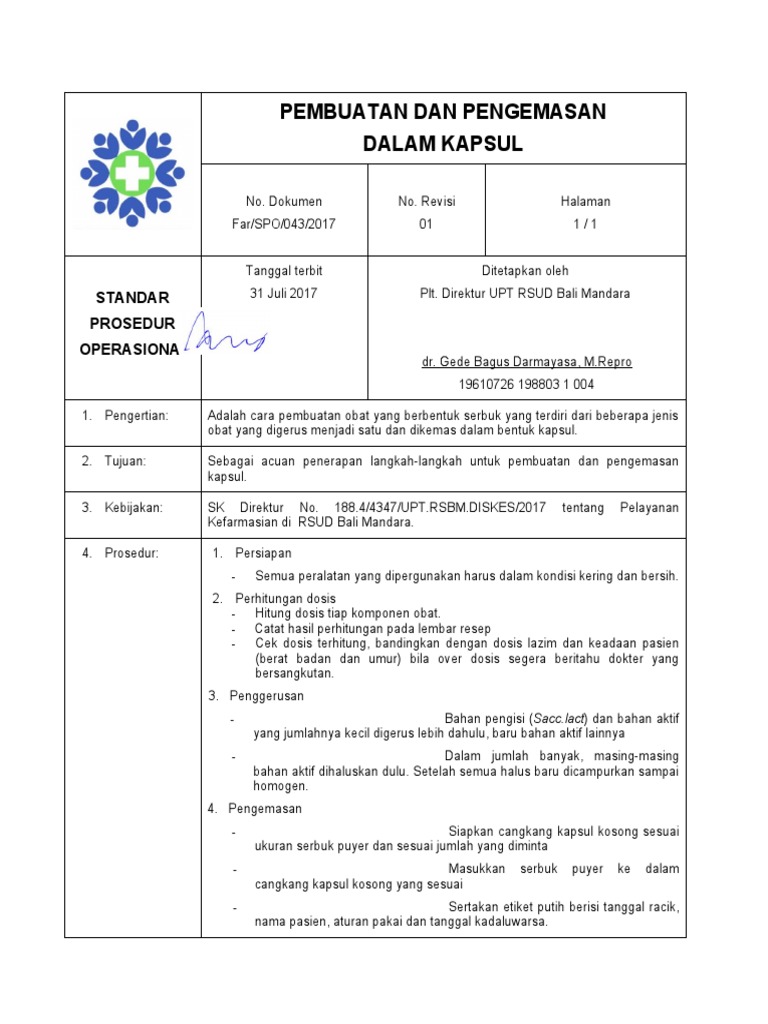 PEMBUATAN DAN PENGEMASAN Kapsul | PDF