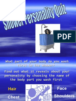 Shower Personality Test