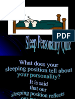 Sleep Personality Test