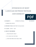 The Differences of Body Language Between Vietnam and Germany