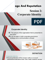 Image And Reputation: Corporate Identity