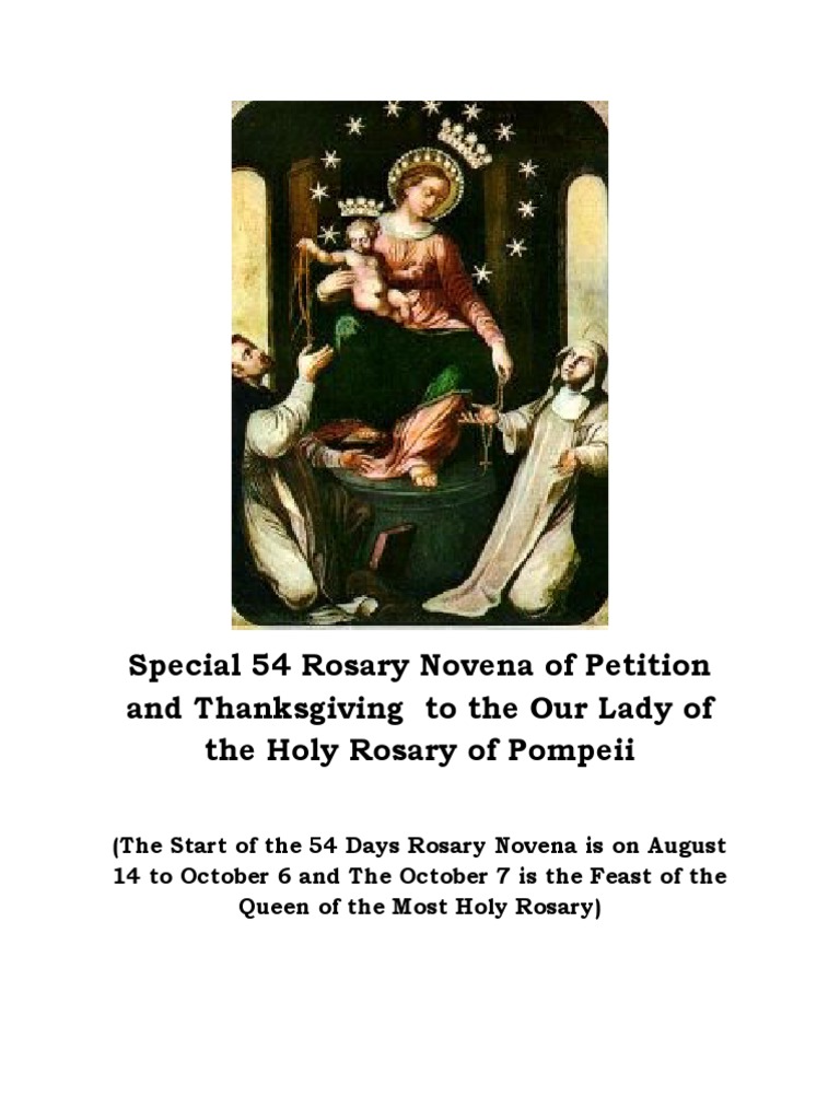 54 Day Rosary Novena Glorious Thanksgiving