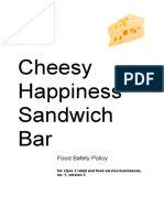 สำเนา Cheesy Happy Case Study Food Safety Policy - Section B