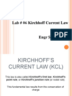 Lab # 06 Kirchoff Current Law