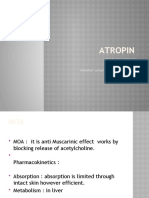 Atropin: Brands Name: Atropisol Atropine Sulfate Indication: Cycloplegia and Anterior Uveitis