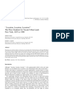 ''Location, Location, Location!'' The Price Gradient For Vacant Urban Land: New York, 1835 To 1900