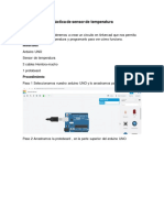 Práctica de Sensor de Temperatura