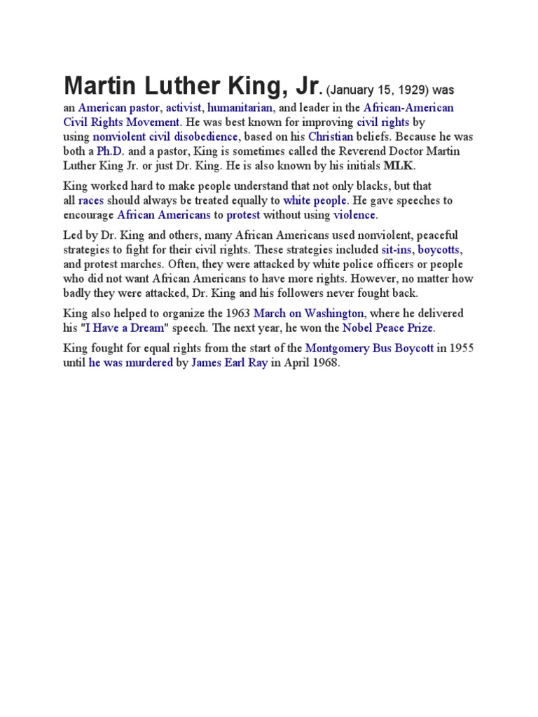 Martin Luther King PDF