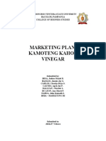 Marketing Plan - Kamoteng Kahoy Vinger - Bsba-Marketing 3b