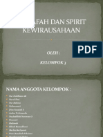 FALSAFAH DAN SPIRIT KEWIRAUSAHAAN ( KLP 3 )