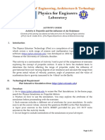 Activity 4 - Projectile and Air Resistance (Activity Guide)