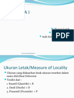 Ukuran Letak/ Measure of Locality