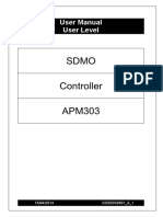 Sdmo Controller APM303: User Manual User Level