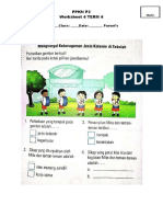 PPKN P2 Worksheet 4 TERM 4: Name: - Class: - Date: - Parent's Sign