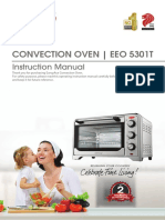 Convection Oven - Eeo 5301T: Instruction Manual