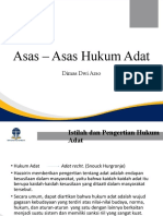 PPT Inisiasi 1 Asas - Asas Hukum Adat