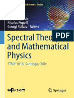 Spectral Theory and Mathematical Physics Pablo Miranda, Nicolas Popoff, Georgi Raikov