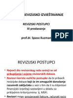 REVIZIJA III Revizorski Postupci