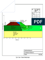 Fig. A-1: Case 1 - Results of Stability Analysis: Existing Embankment 18 10 28