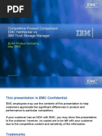 Competitive Product Comparison: Emc Networker Vs Ibm Tivoli Storage Manager