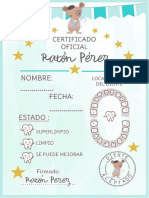 Certificado Raton Perez OyoOllo